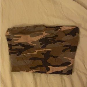 Camo tube top